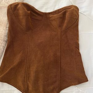 Wild Honey Burnt Orange Bodysuit